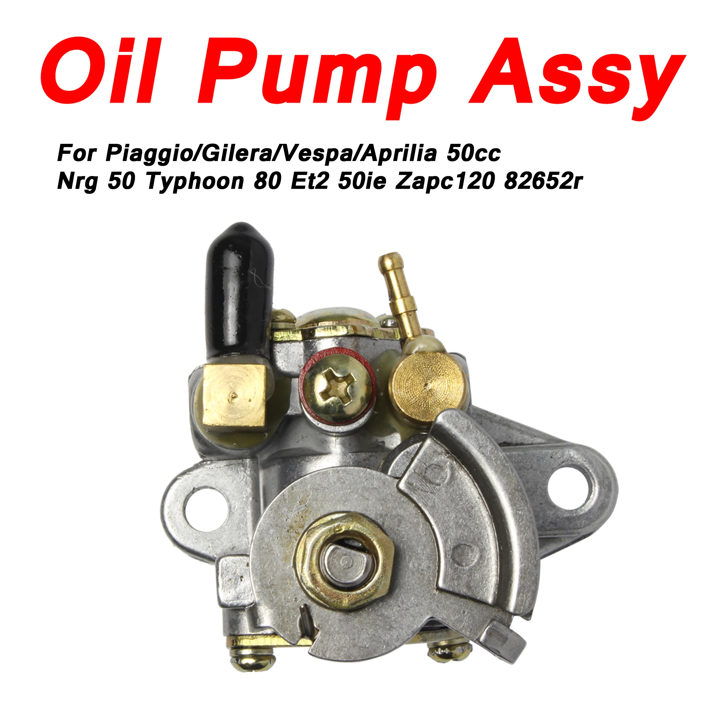 Zespół pompy oleju pasujący do Gilera 50cc Nrg 50 Typhoon 80 ET2 50ie ZAPC120 82652R
