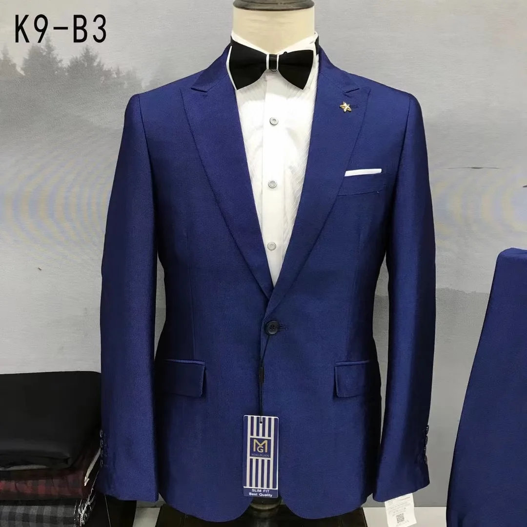 

Fashion Points Suit Men Slim Fit 2 Pieces Peak Lapel Wedding Blazer Pants Set Luxury Business Suits for Men Fashion Mens Tuxedos