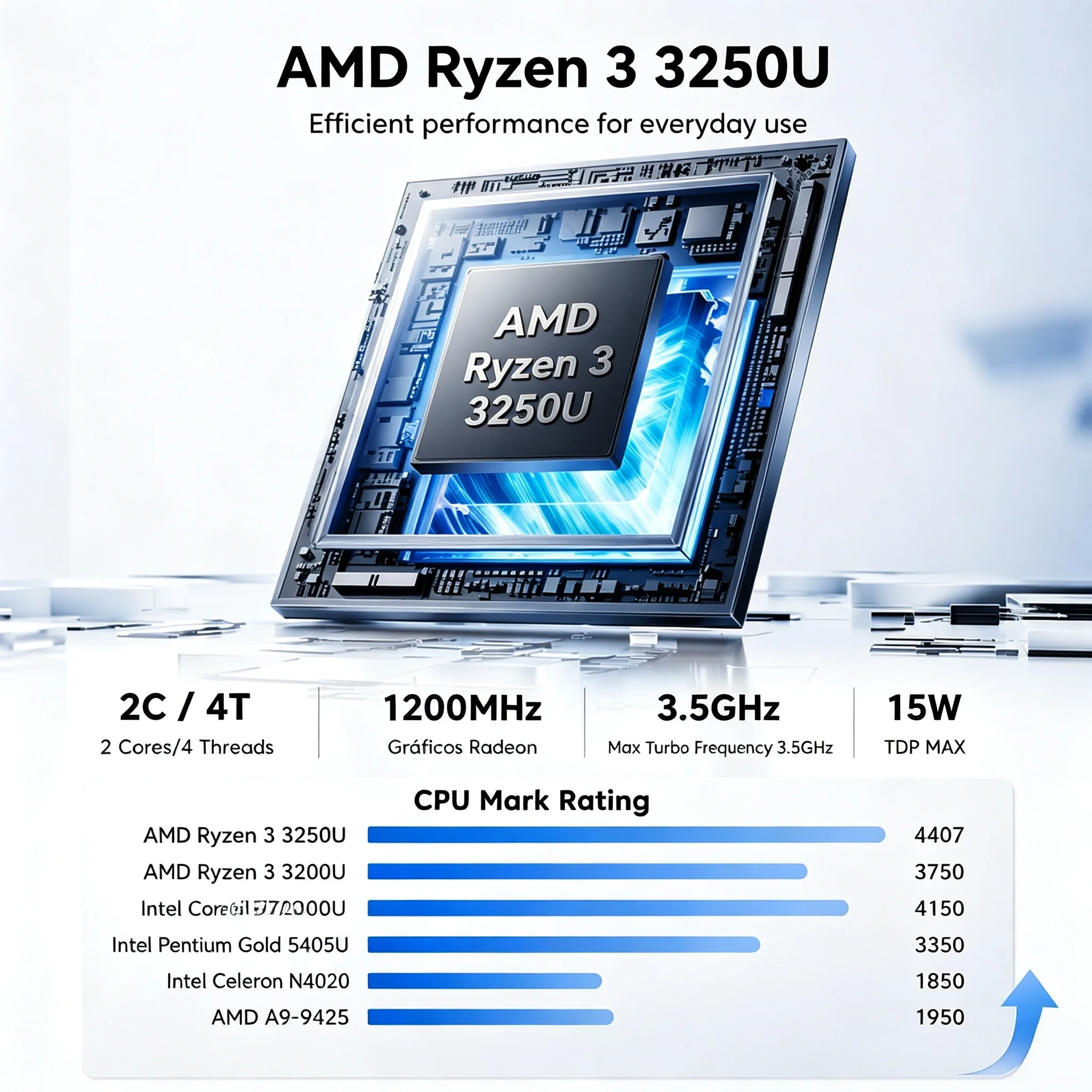 Texhoo MINI PC AMD Ryzen 5 3450U R3 3250U DDR4 8G 2400Mhz 256G SSD Pcle3.0 WIFI5 Double 4K Display 1xLAN Computer Barebone PC