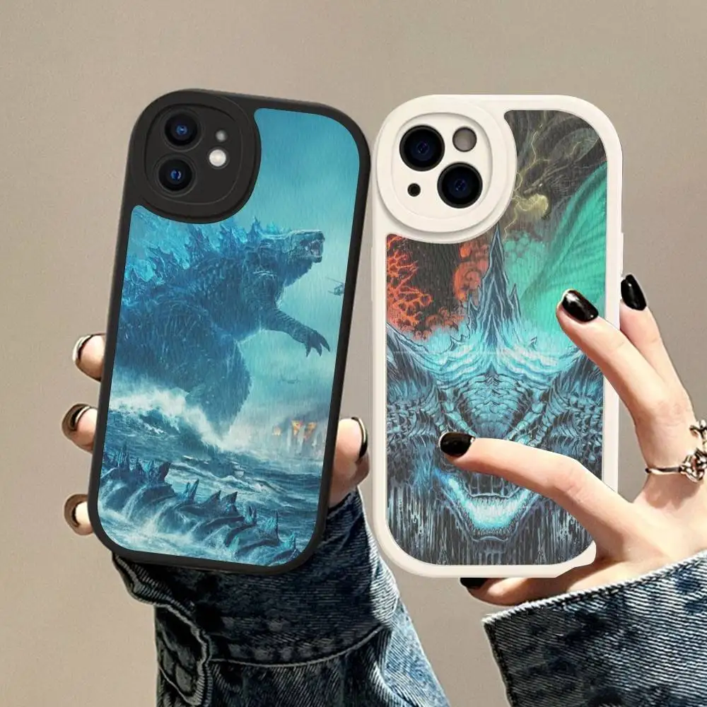 

Big Cool G-GodzillaS Phone Case Hard Leather For IPhone 16 15 14 13 12 Mini 11 14 Pro Max Xs X Xr 7 8 Plus Fundas