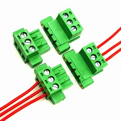 5sets Solderless Docking 2EDG 5.08mm Plug-in 2EDGRK plug-in green 2EDGKP wiring terminal 2p-24p