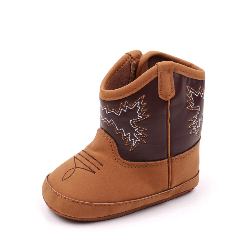 Yibubu Baby Shoes Soft Soled Non-slip Toddler Shoes Baby Warm Boots Cute Fashion Simple And Generous Suitable Autumn And Winter