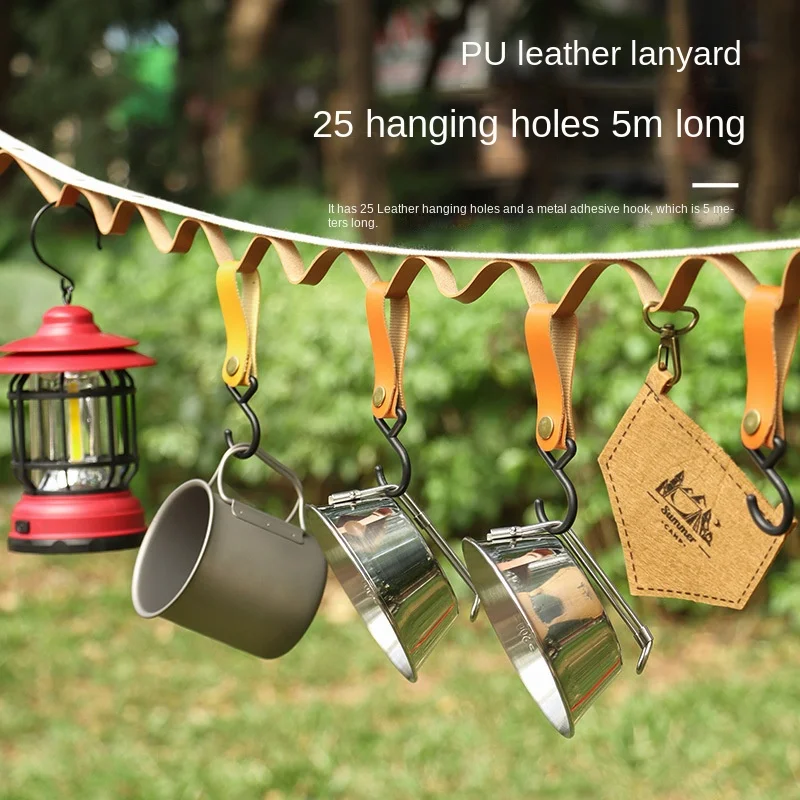 

Camping Hanging Rope Outdoor Tent Canopy Storage Clotheline Strap Hanger Lanyard Anti Slip Travel Hiking Fishing Accessories