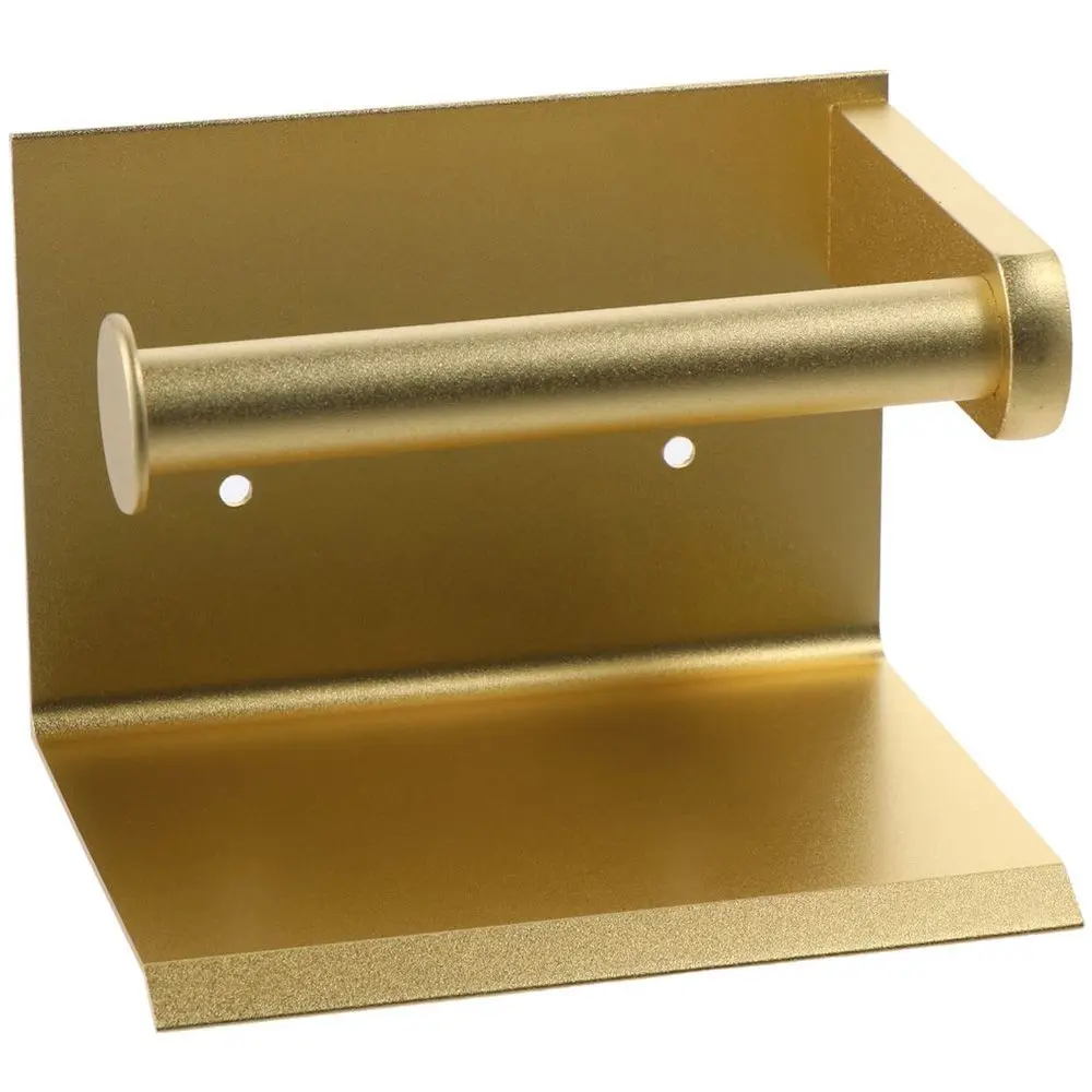 Antique Brushed Gold Toilet Paper Holder with Phone Shelf 304 Stainless Steel Tissue Roll Holder Tissue Holder Bathroom