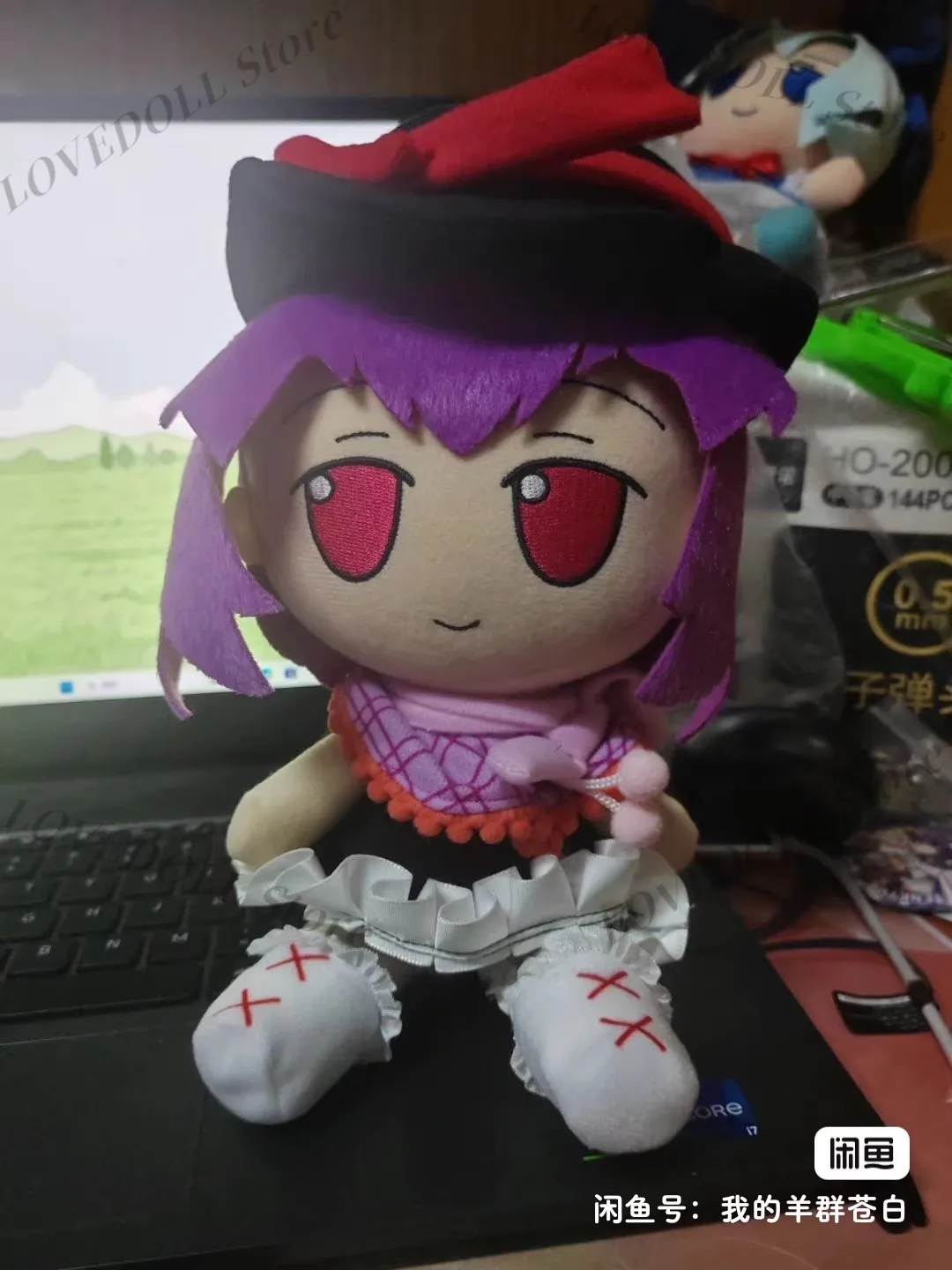 Touhou Project Nagae Iku Fumo peluche poupée jouet Cosplay Posture assise mignon peluche jeter oreiller assis cadeaux de noël 20 cm