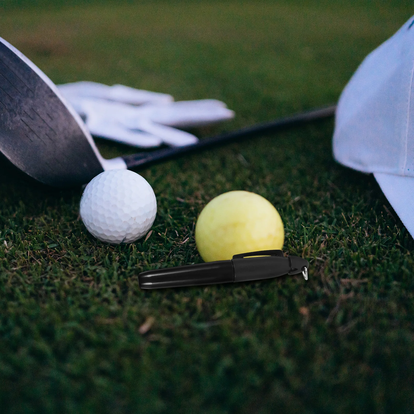 

4 Pcs Golf Liner Pen Marking Tool Simple Alignment Green Color Portable Reusable Plastic Ball Marker Golf Supply Training