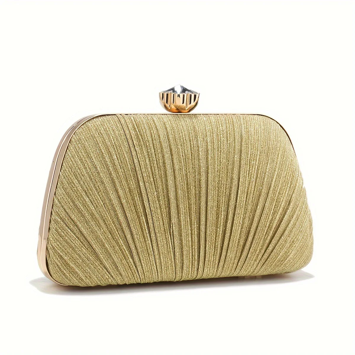 

New Chinese Pleated Clutch - Convertible Evening Bag for Banquet Multifunctional Cosmetic Organizer Pouch Bolsas De Fiesta Noche