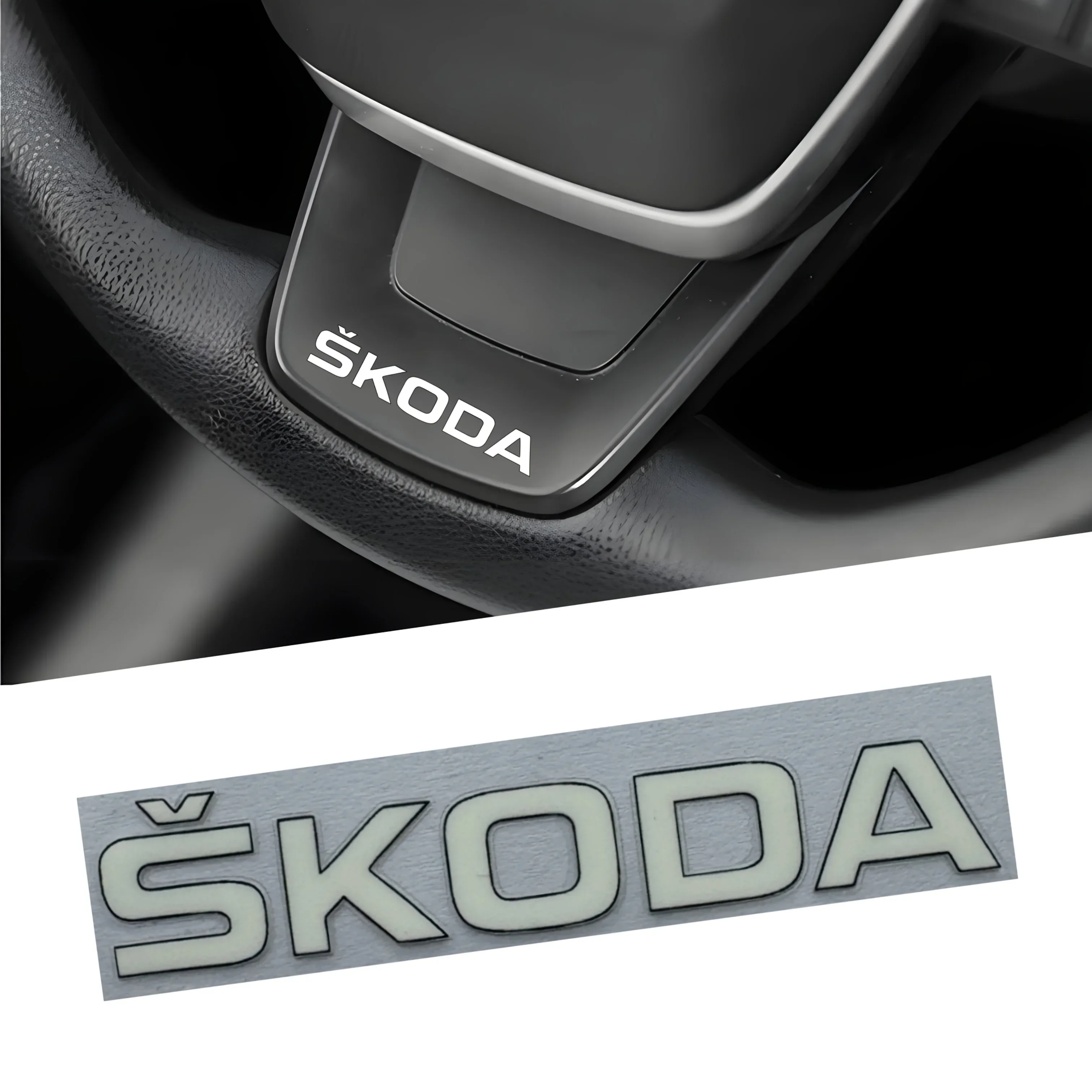 

4 шт./компл. стильная автомобильная наклейка с логотипом Skoda, изготовленная на заказ брендовая наклейка для рулевого колеса/кузова автомобиля Skoda, улучшите личность бренда вашего автомобиля