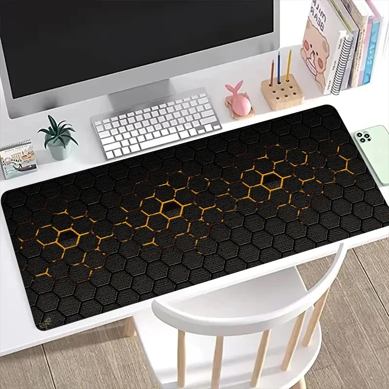 Hexagonal diamond shape XXL Lock Edge Mouse pad Large Game Mousepad Keyboard Mats Mouse Mat Beast Desk Pad For Gift Mouse Pads