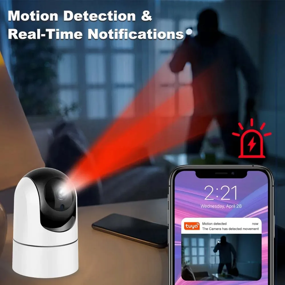 6MP WiFi Camera Tuya Smart Home Indoor 5G WIFI Wireless IP Onvif Surveillance Camera AI Detect Security Baby Monitor 6x Zoom Cam