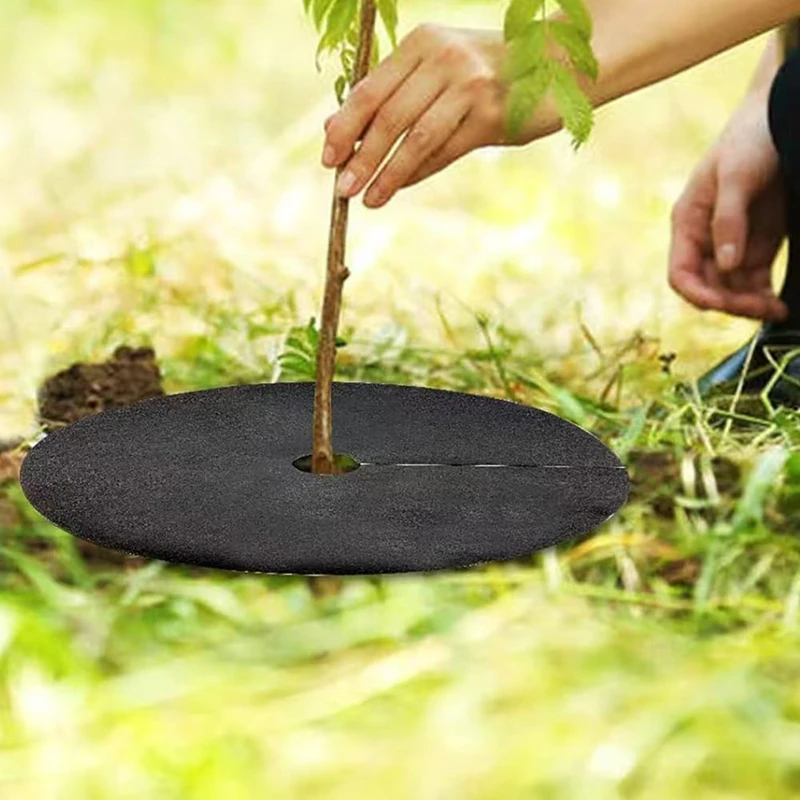 Non-woven Weed Barrier Fabric Breathable Moisture Retaining Garden Weed Mat Eco Weed Block Mulch Cloth Anti-grass Ground Cover