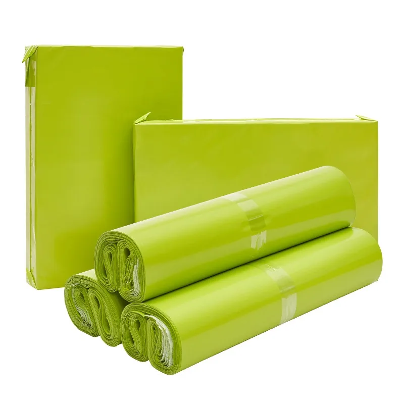 100Pcs 3 Sizes Shipping Mailing Bags Grass Green Plastic Courier Bag Self Seal Adhesive Express Envelope Waterproof Storage Bag