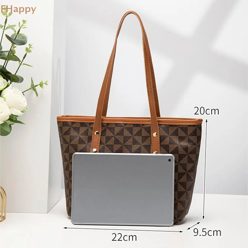 New Fashion Retro Large Capacity Fashionable Handheld One Shoulder Printed Tote Bag