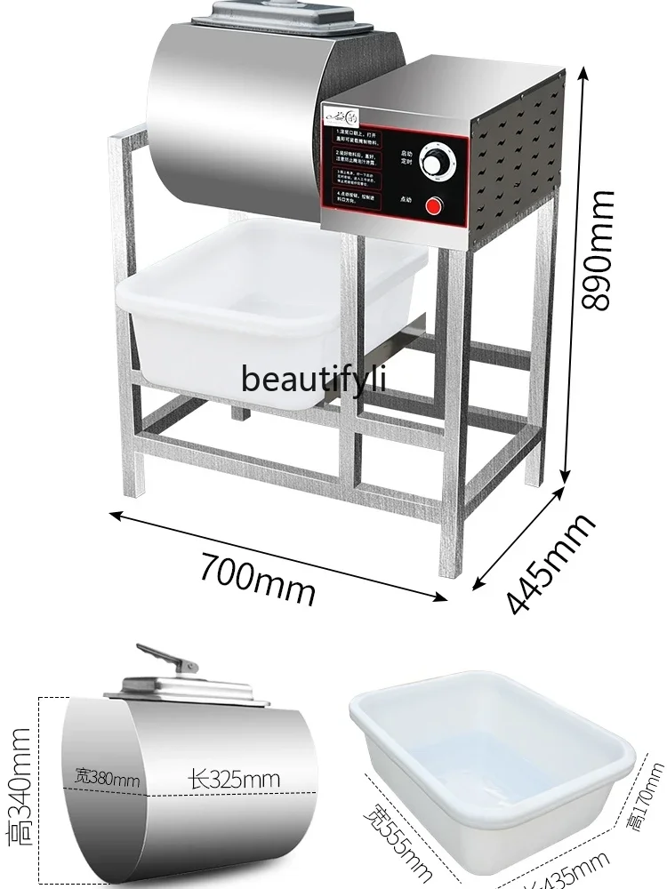 Vacuum Bloating Machine Commercial Hamburger Shop Fried Chicken Equipment Stainless Steel Brawn Tumbling Machine Pickles Machine