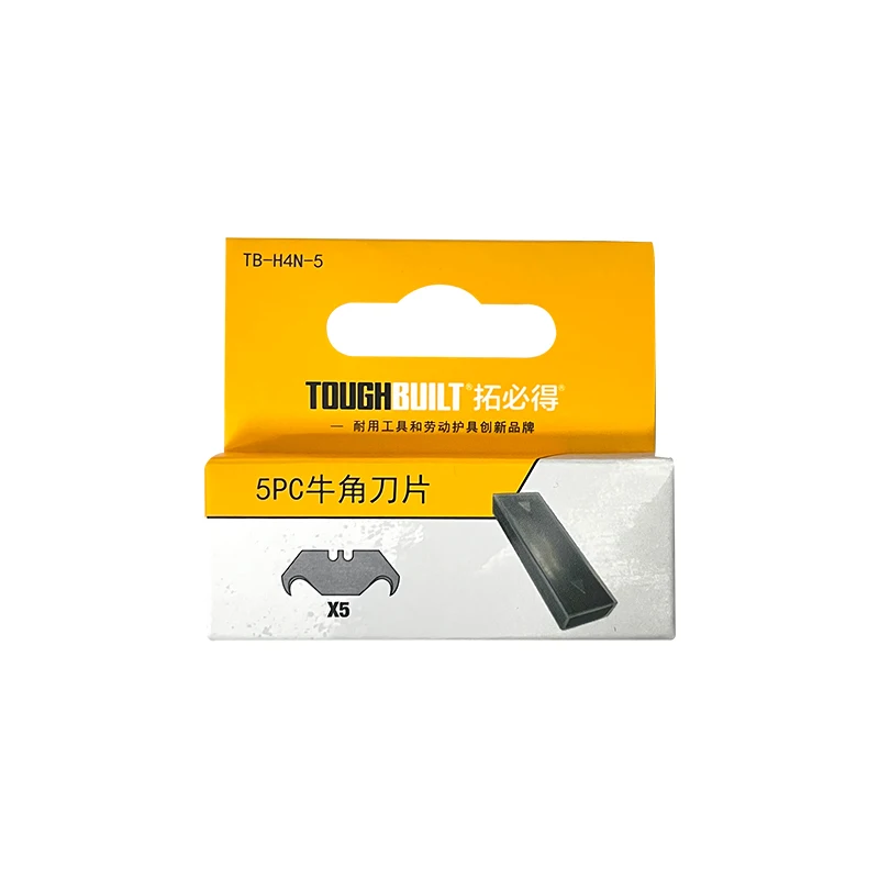 TOUGHBUILT TB-H4S30-80/TB-H4S-5/TB-H4N-5 30-pack Utility Knife Blades Cowhorn Blades Trapezoidal Blades