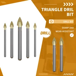 4mm 5mm 6mm 8mm 10/12mm Alloy Triangle Drill Bit Ceramic Glass Drill Bit Cement Wall Tile Marble Drill Bit Hole Opener Drill Bit