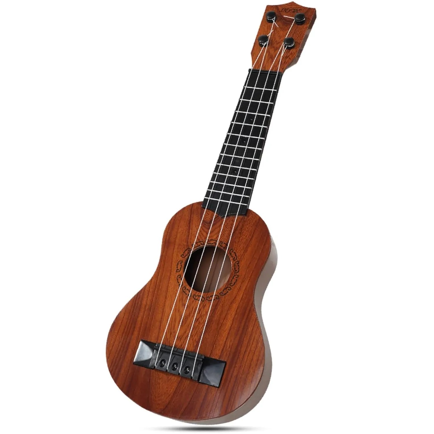 17 Zoll Kinder-Ukulele-Gitarre – 4-saitige Mini-Gitarre, Kinder-Musikinstrumente, Lernspielzeug mit Plektren für Kleinkinder, Kinder, Jungen