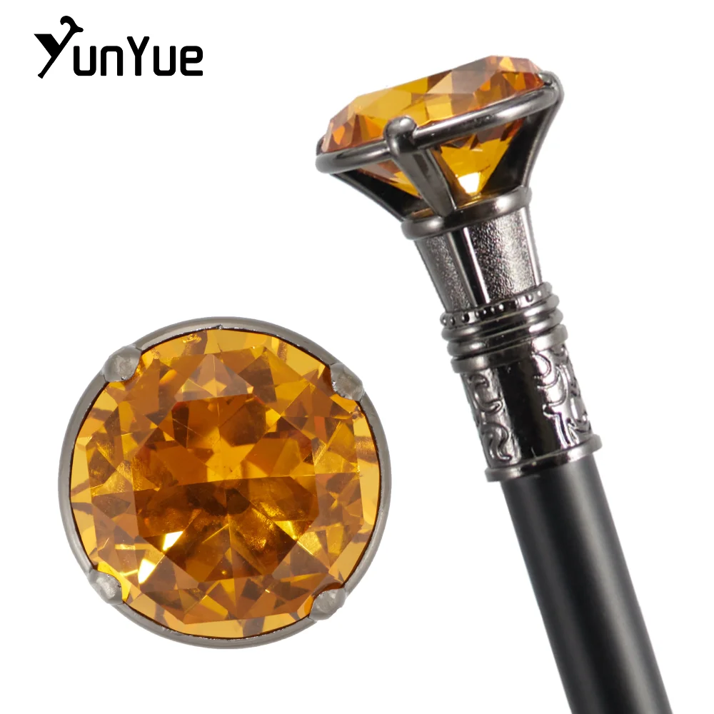 الشظية الأصفر الماس نوع عصا المشي شهم أنيقة موضة الفن الزخرفية عصا للمشي خمر حفلة تأثيري الصولجان 93 #1