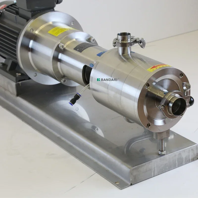 Pipeline type high shear dispersion homogeneous emulsification pump three-stage high-speed shear pump stainless steel