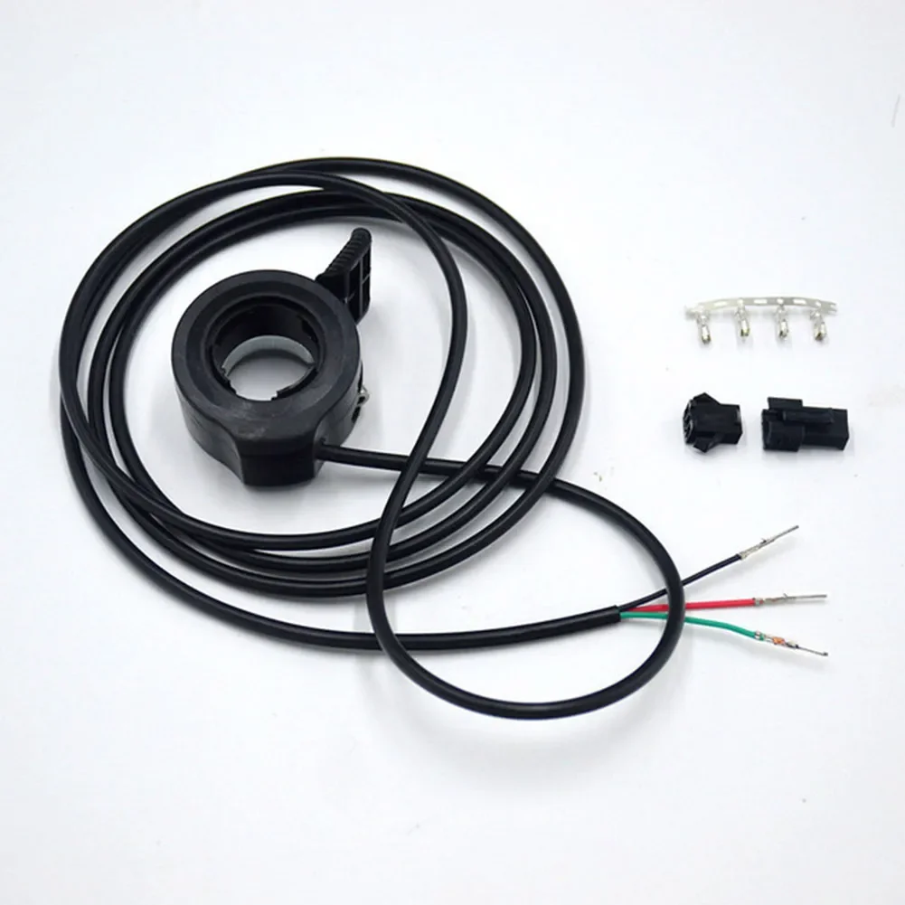 

Outdoor Thumb Throttle E Bike Parts Assembly Replacement Three-wire Black Ebike Electric Bike For Electric Bicycle