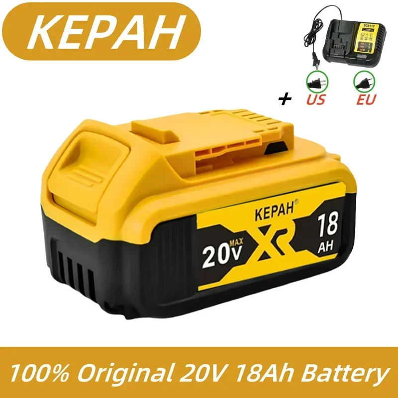 New 100% Original 18000mAh 20V for Dewalt Power Tool  lpega Battery DCB206 20V 18.0Ah Battery DCB206 20V Battery DCB205 DCB204-2