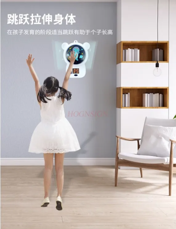 Ventosa infantil tipo toque, treinador de salto alto, contagem de voz em inglês, contador de música, dispositivo saltando