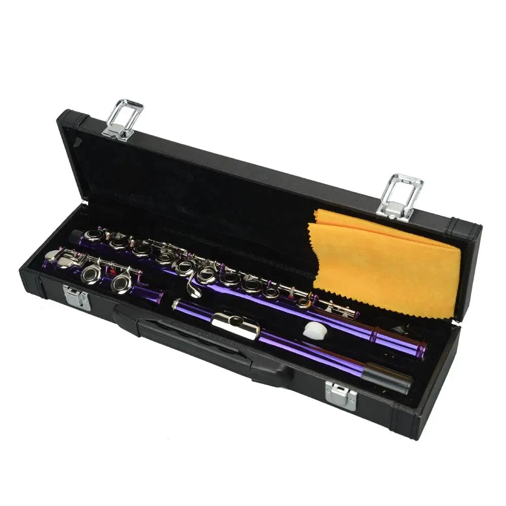 Cupronickel C16 Closed Holes Concert Band Flute - High-Quality Musical Instrument