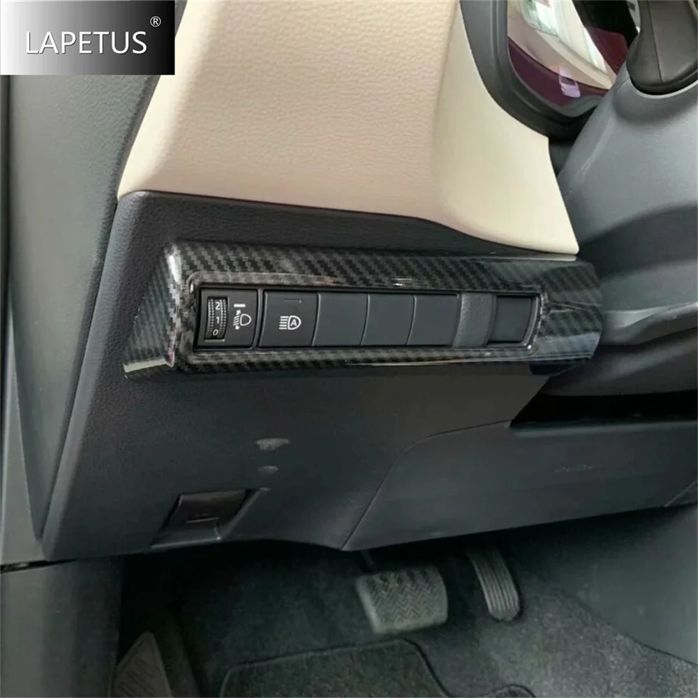 

For Toyota Corolla 2019 - 2025 Car Head Lights Lamps Switch Button Decoration Panel Cover Trim ABS Accessories