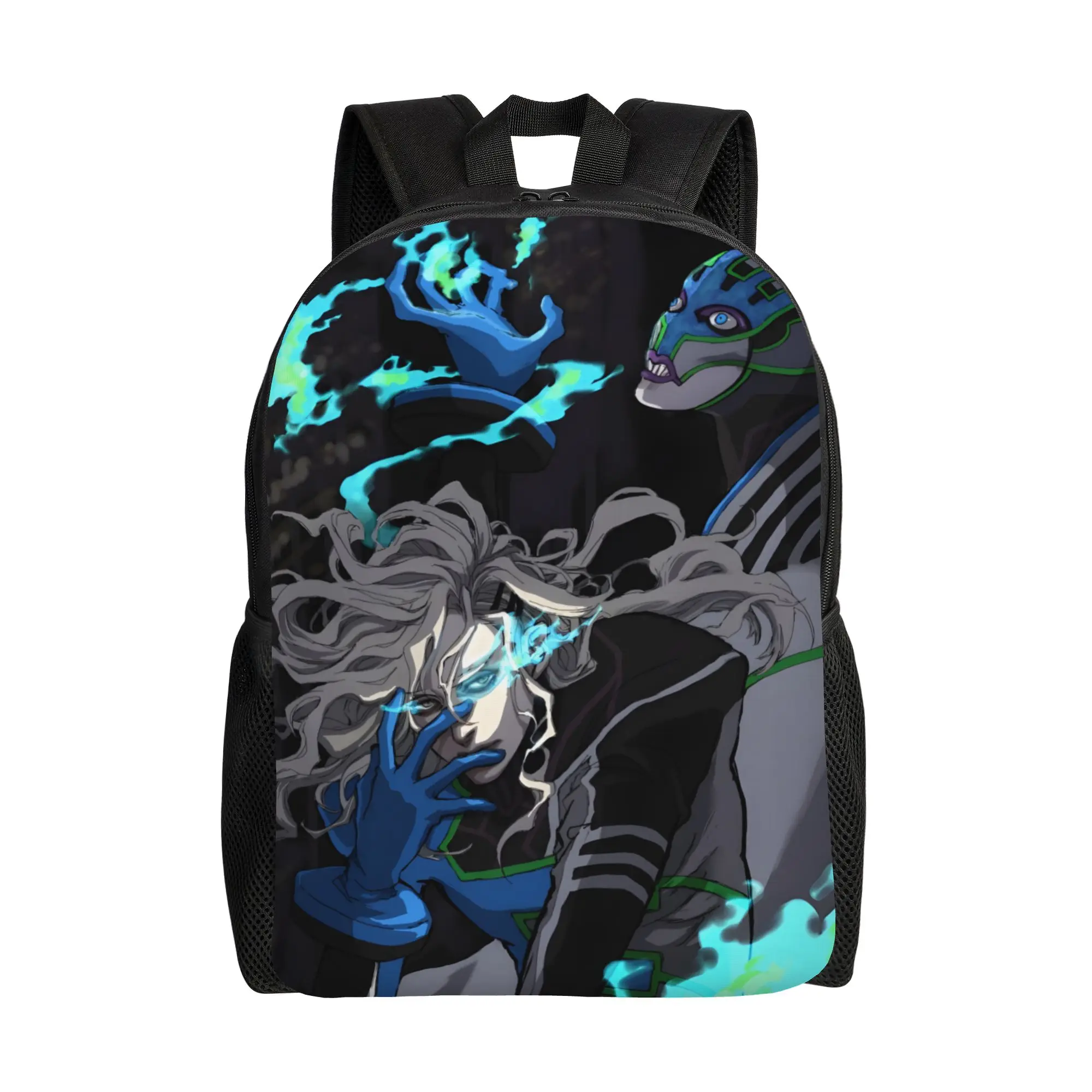 1Piece Tiger and Bunny Knapsack Lunatic Blue Flame Backpack New Semester Begins
