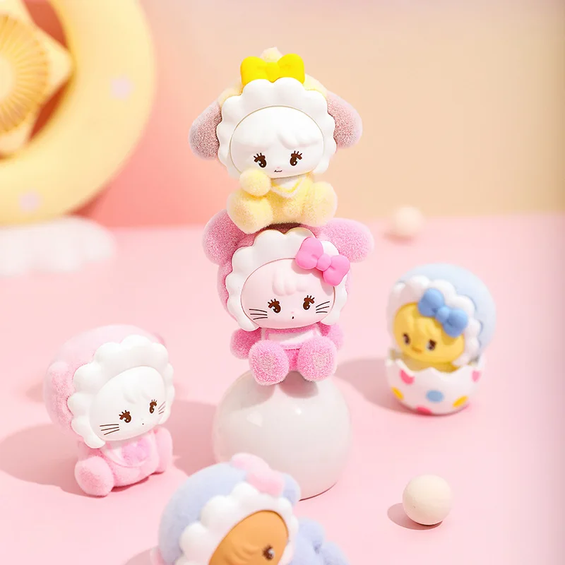 

Kawaii Mikko флокированная кукла мультяшная кукла коробка-сюрприз украшение для спальни украшение стола для детей и девочек Рождественский подарок