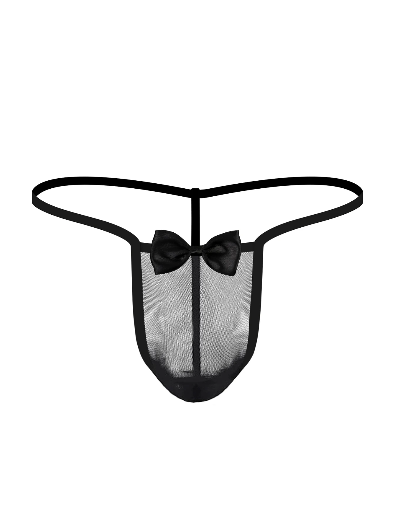 Male G-strings Thong Transparent Sexy Underwear for Men See Through Panties Mesh Breathable Lingerie