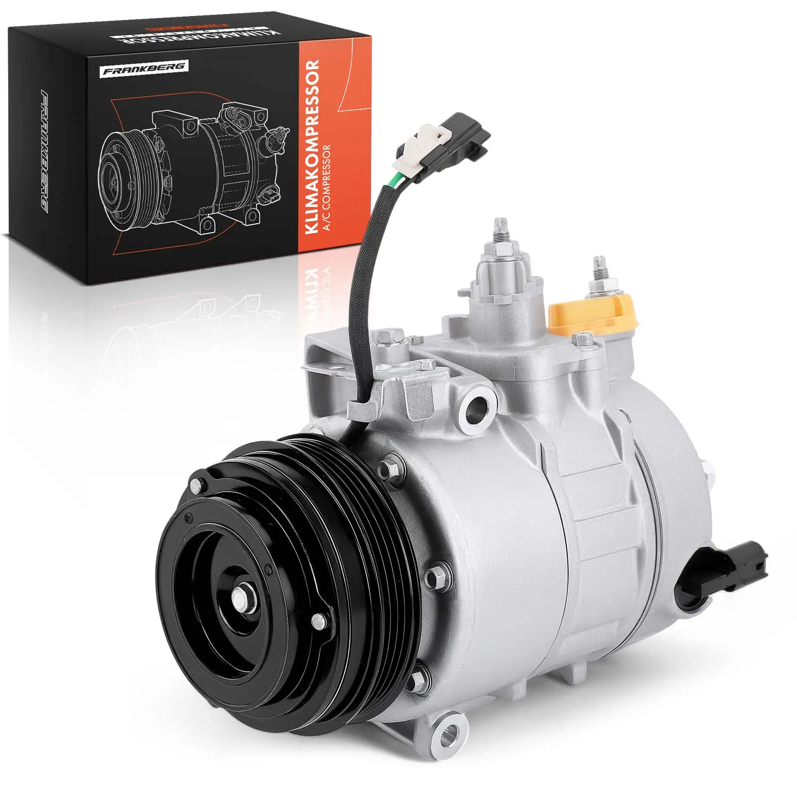 Compresseur de climatisation Frankberg 1x pour Ford Galaxy Mondeo 5 CE CD CF S-Max CJ 5203657 2026792 DG9H19D629CF 5243241 5246483 2036679