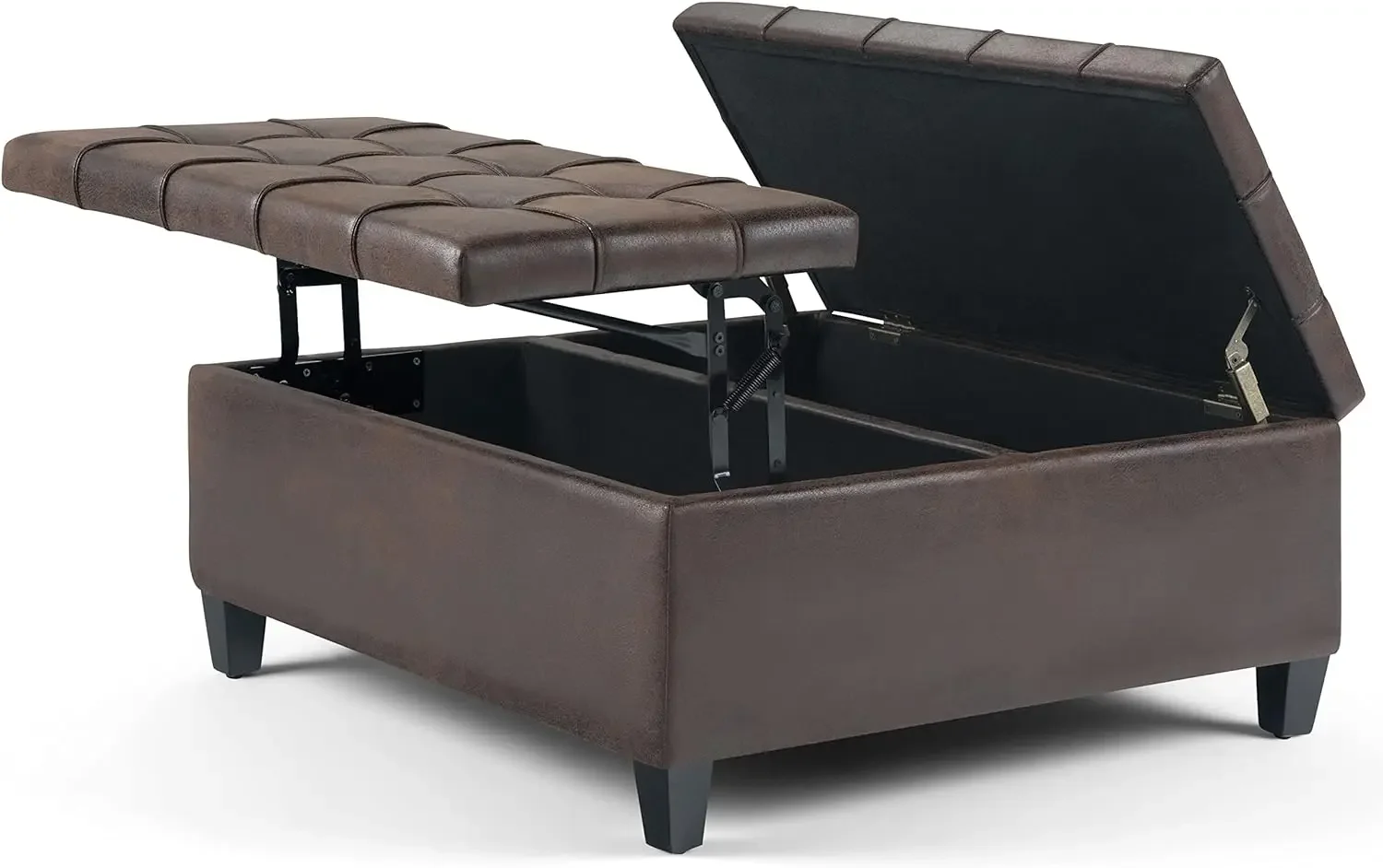 

Harrison 36 Inch Wide Square Coffee Table Lift Top Storage Ottoman,FAST FREE