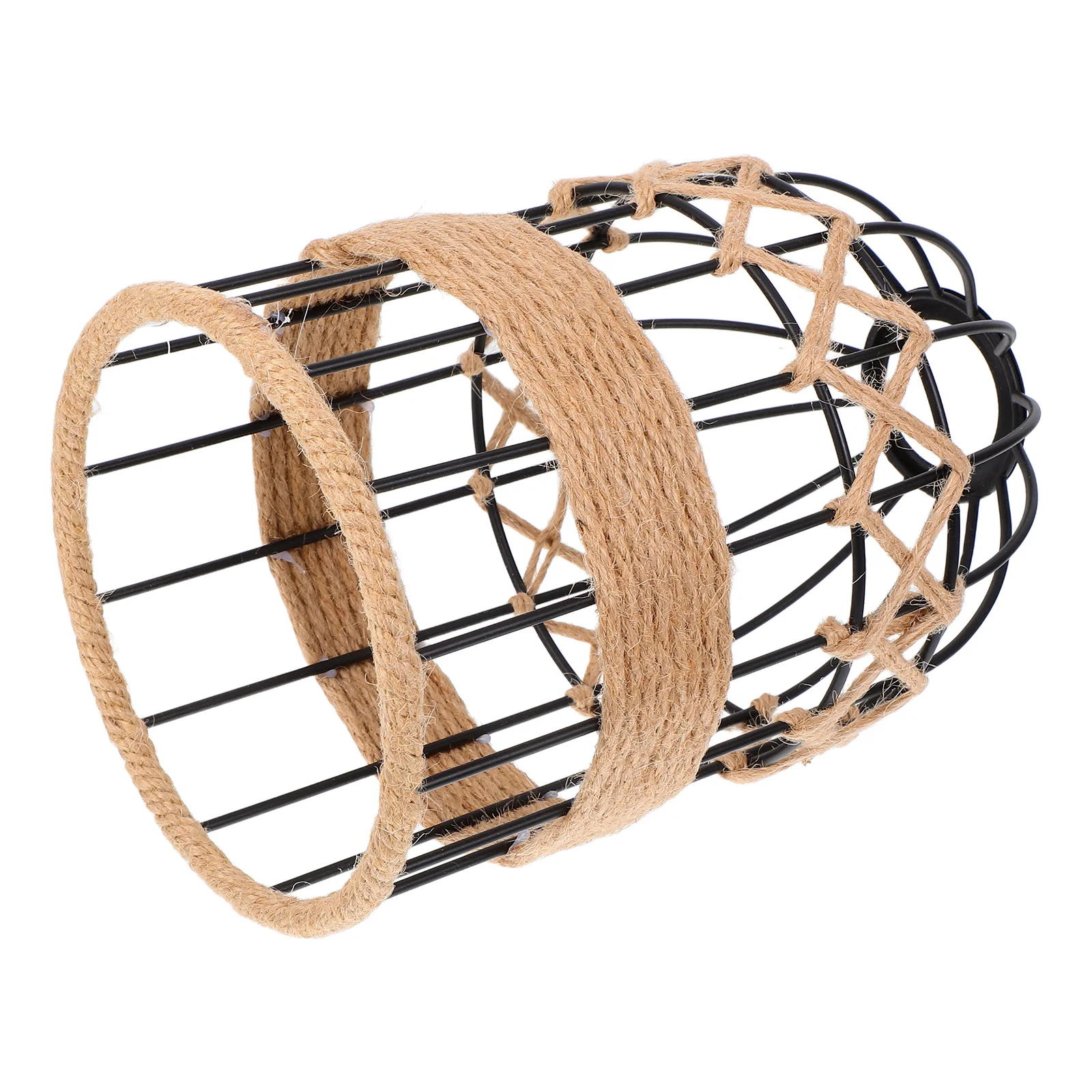 

Rope Iron Pendant Lamp Shade Hollow Lampshade Retro Ceiling Light Shade for Restaurant Bar Dining Area