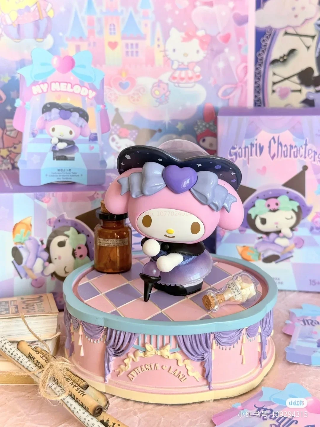 Nowa prawdziwa Miniso Sanrio magiczna seria opowieści pudełko z niespodzianką Kuromipacha pies Jade Guigou festiwalowa zabawka na prezent