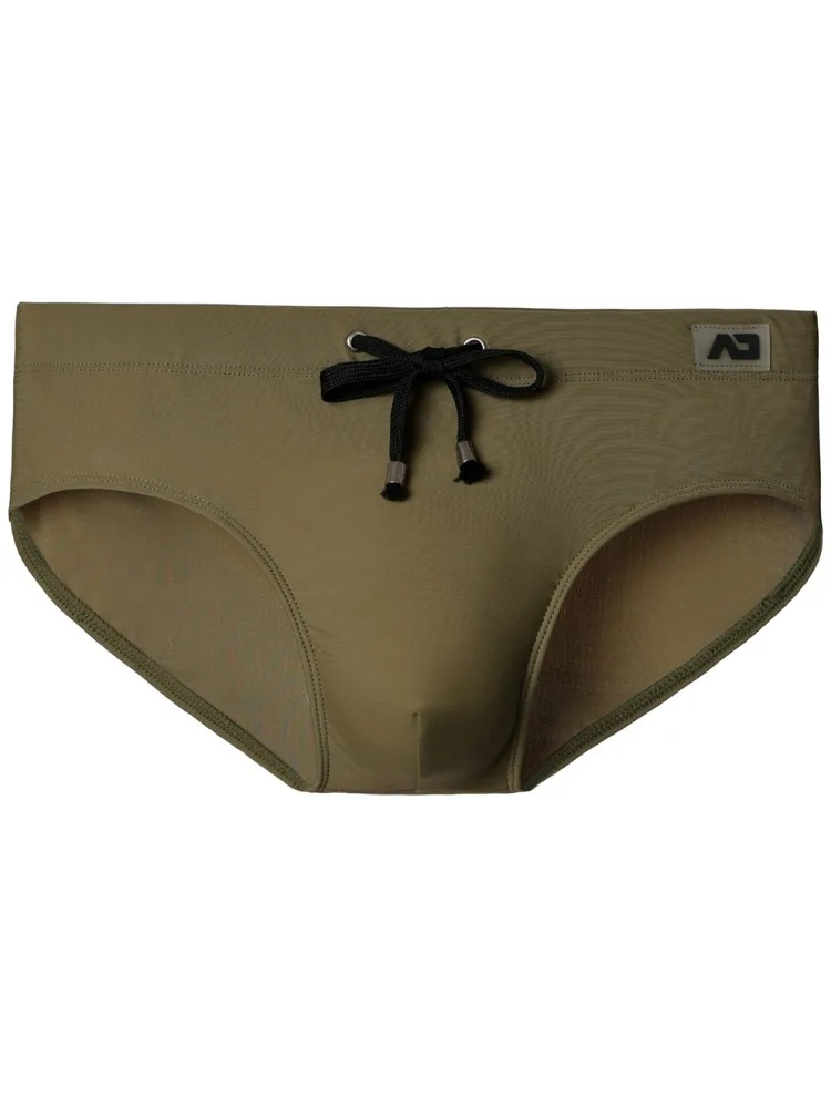 Einfarbige neue Herren-Badehose mit niedrigem Bund, schnelltrocknend, für Jugendliche, Sport, Herren-Slip AD3-M306-GR4-M396 – Detail 6