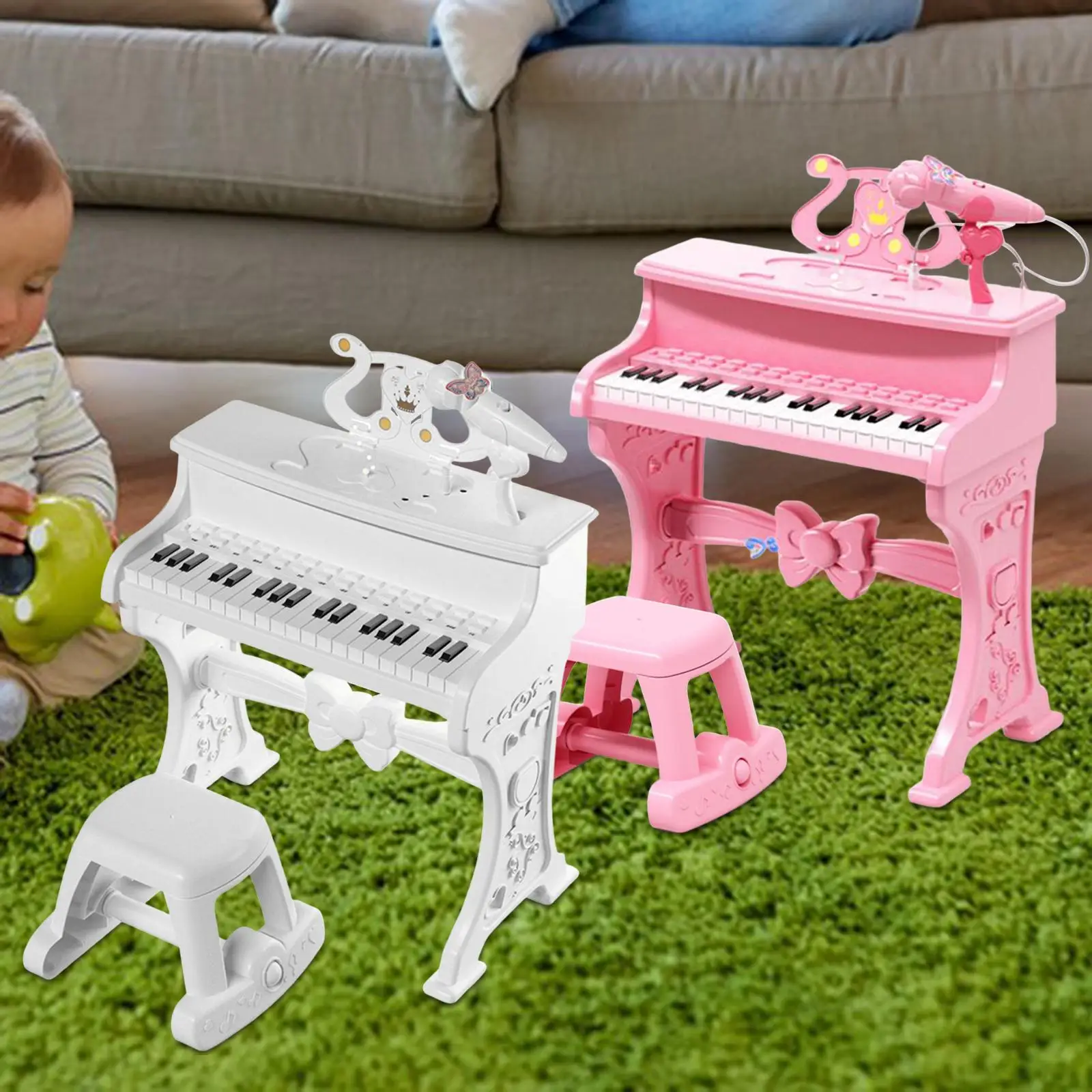 Brinquedo elétrico musical, instrumento de teclado musical, teclado de piano para crianças