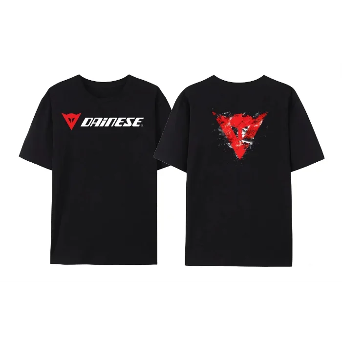 2024 Latest Popular Men's Daines  Black Large Size Men's RedMotorcycle Triangle Gift T-Shirt S-6XL