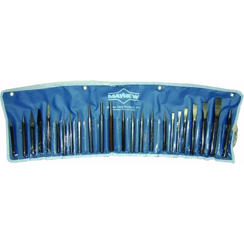 Pro 61050 Punch and Chisel Kit, 24-Piece, Black Oxide Finish