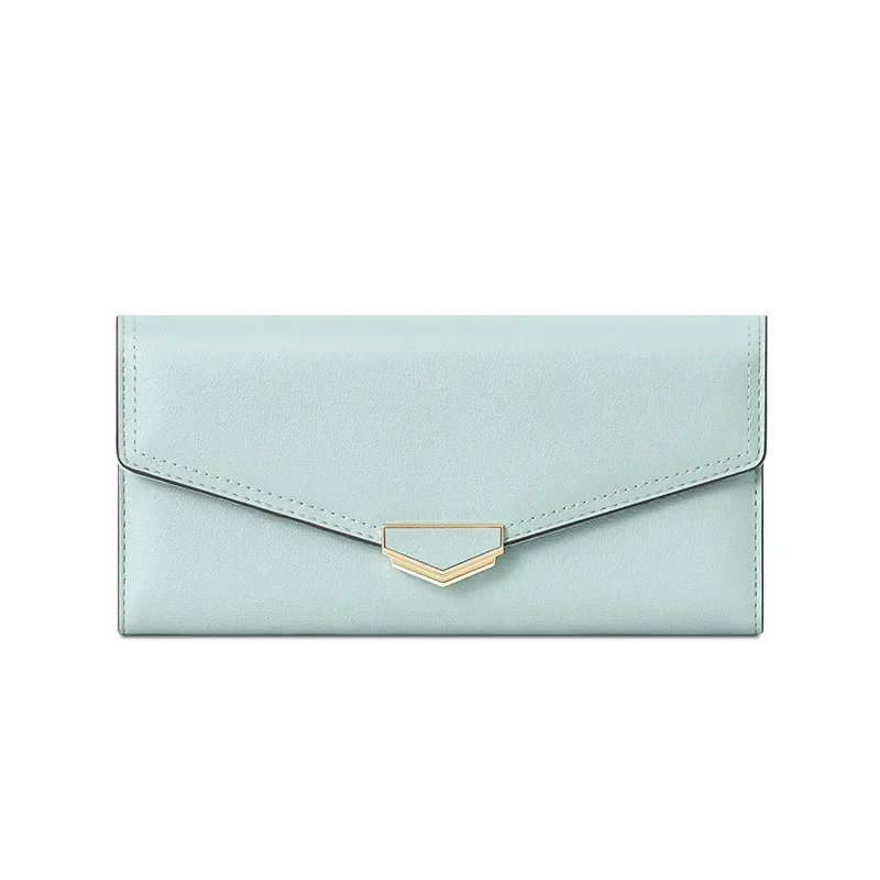 PU Leather Wallet Women's Folding Card Holders Luxury Brand Ladies Long Section Wallets Coins Purses Clutch cartera mujer