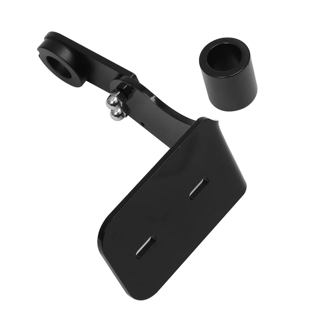 Motorcycle Black Side Mount License Plate Holder Bracket For Harley Softail Fat Boy Breakout Dyna Street Bob 2018-2022