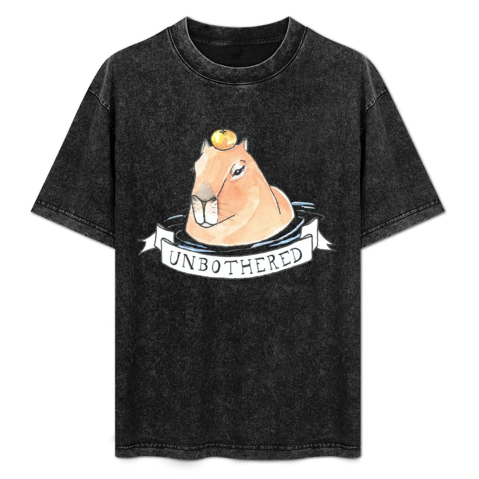 

Unbothered Capybara T-Shirt man tshirt t shirt men 100% cotton luxury brand cotton t shirt man man t shirt summer T-Shirt