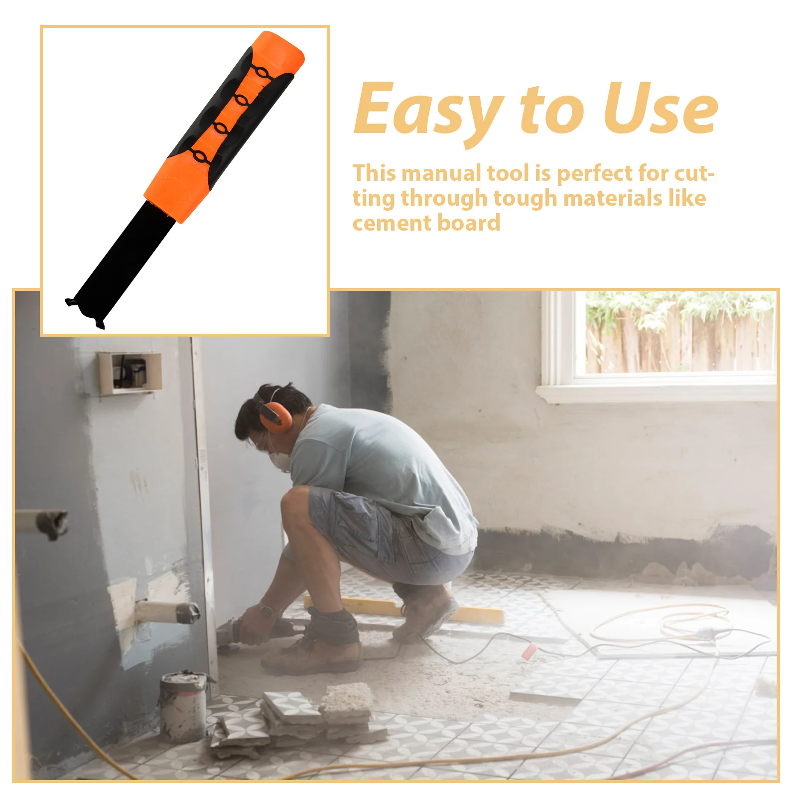 

Ceiling Cutting Tool Manual Cement Board Cutter Durable Steel Rubber for Gypsum Ceiling Work Cement Board Cutter