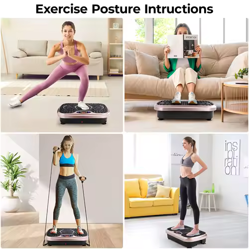 Vibration Plate Exercise Machine, Vibration Plate for Lymphatic Drainage, Whole Body Workout Vibrate Fitness Platform - Image 6
