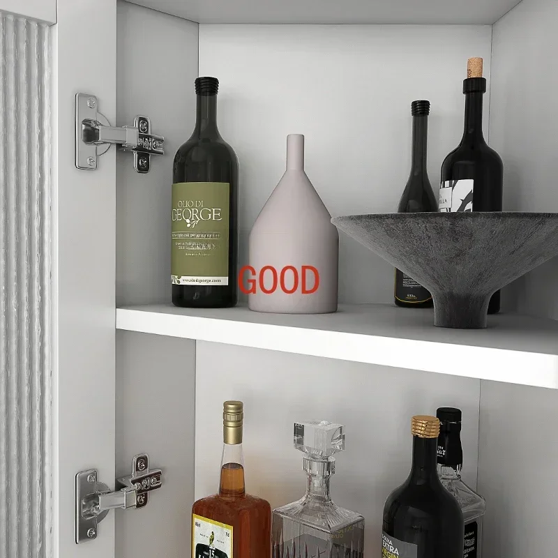 Nordic Light Роскошь и простота Современный белый угловой шкаф Гостиная Спальня Угловой треугольный винный шкаф