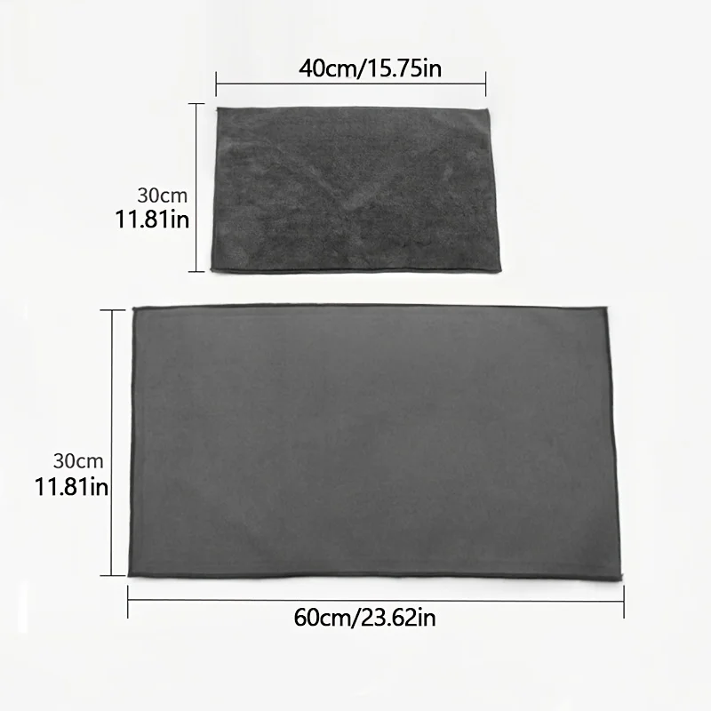 1pcs Suede Double-sided Absorbent Traceless Reusable Glass Cleaning Cloth For Windows, Cars, Kitchen, Mirrors