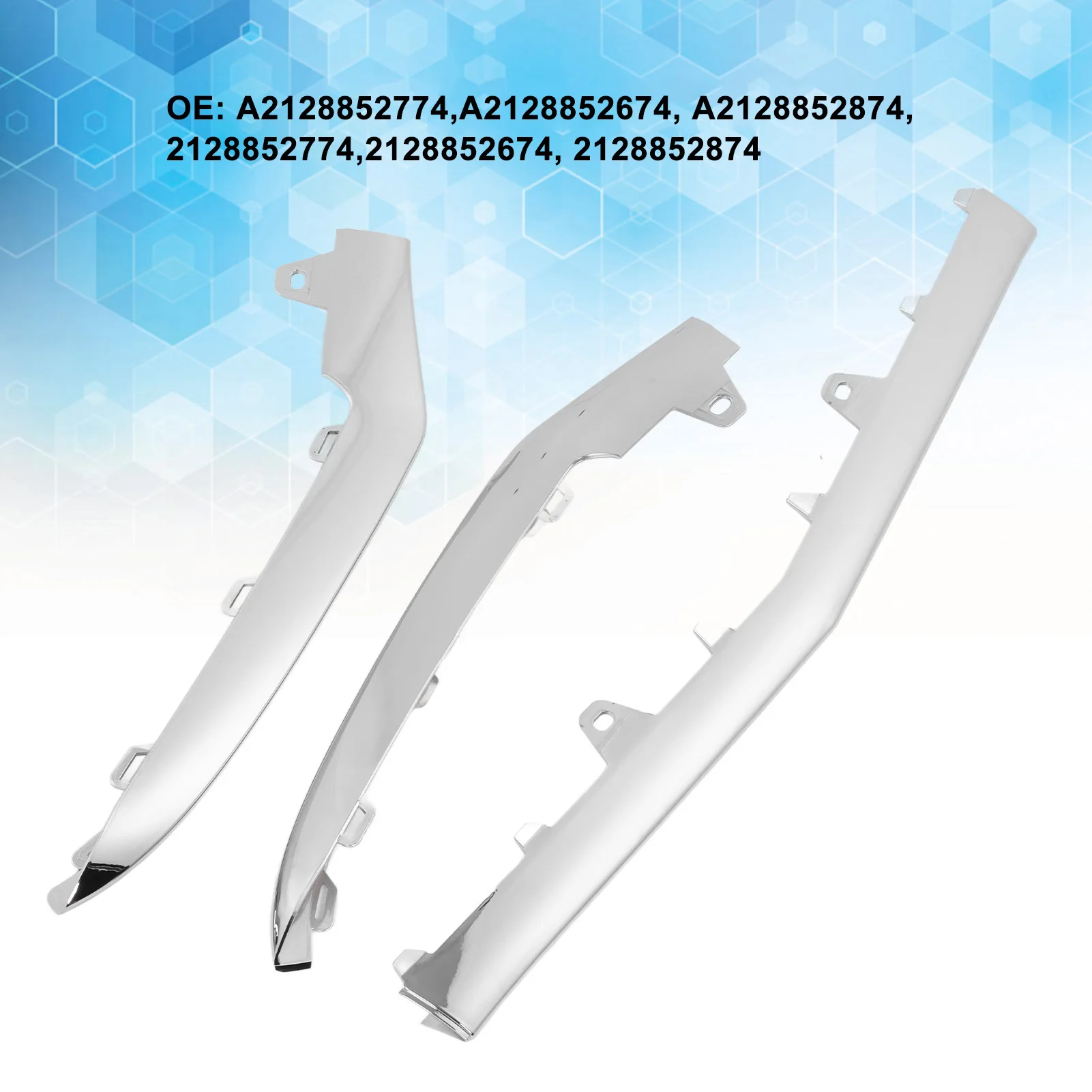 

Front Bumper Moulding Trim ABS 2128852674 Replacement for E‑Class W212 Sport Facelift 2014‑2016 Front Bumper Trim