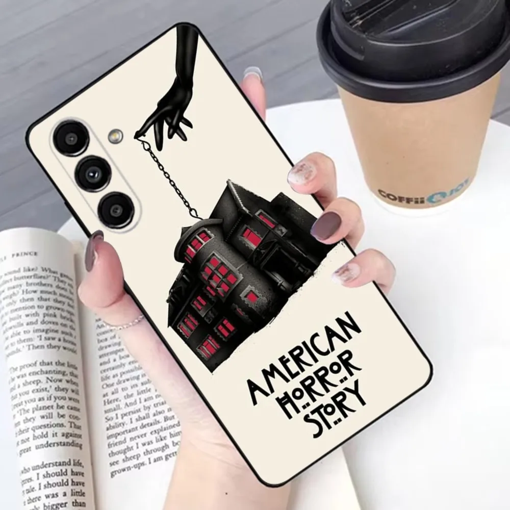 A-AHS-S A-American H-Horror S-Story Phone Case For Samsung S 25,24,21,22,23,30,20,Ultra,Plus,Fe,Lite,Note,10,9,5G Black Soft