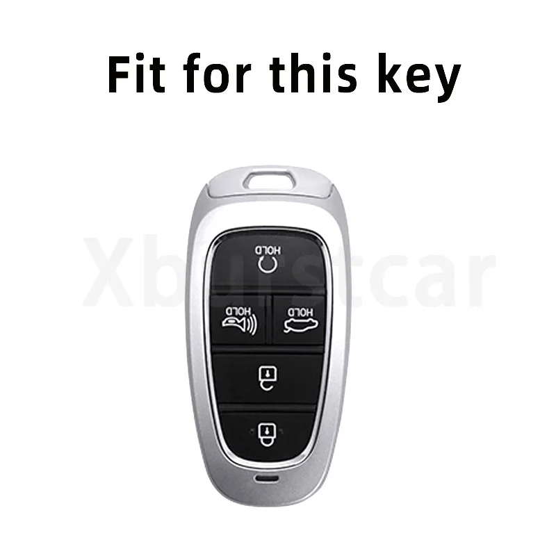 5 Buttons Shell for Hyundai Santa Fe Tucson 2022 NEXO NX4 Atos Prime Solaris 2021 TPU Car Key Case Cover Auto Accessories view 2