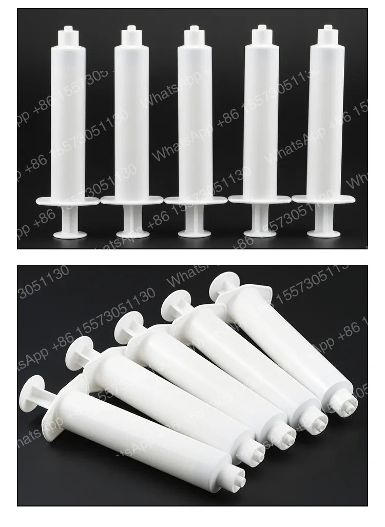1000PCS 10ml syringe, syringe screw, white dispensing syringe, push rod, industrial glue cartridge, cockroach glue shell